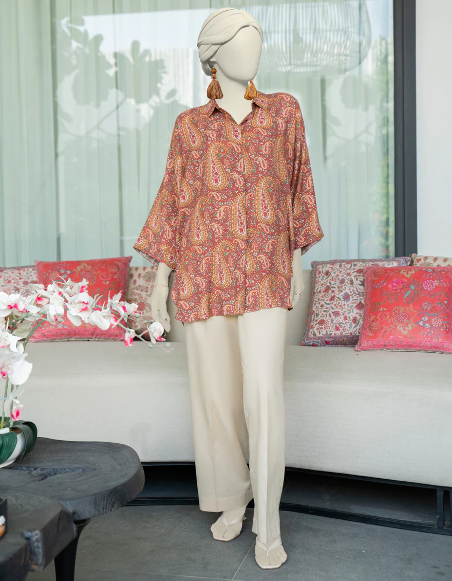 BROWN KHADDI KURTI | JJLK-W-JWS-24-3080 FB/BOLD PRINT-04
