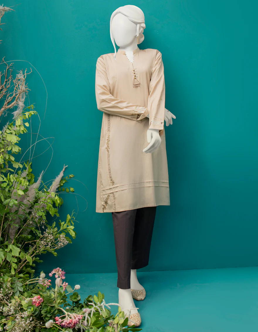 BEIGE LAWN KURTI | JJLK-W-JWS-US-22-3034 FB/COCO