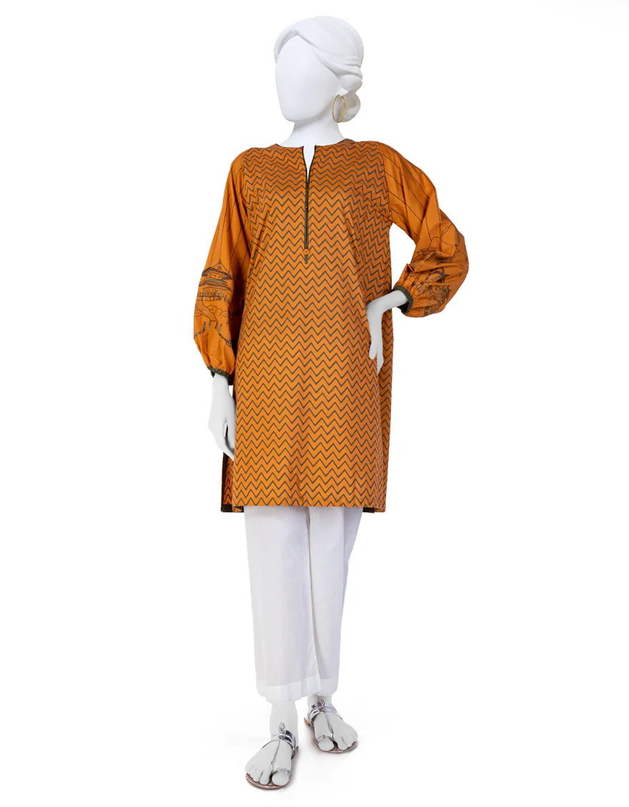 MUSTARD CAMBRIC KURTI | JJLK-W-JWS-US-23-3044 FB/TOILE-3
