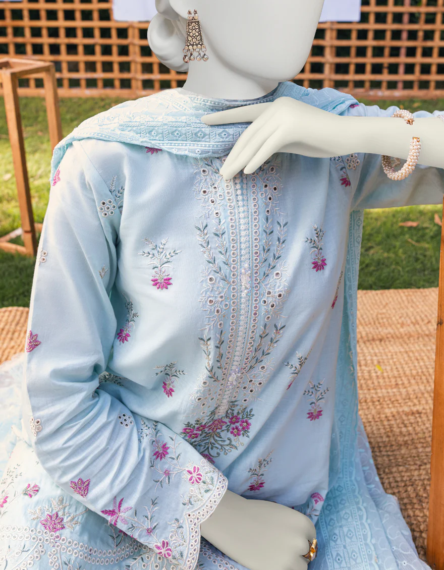 AQUA LAWN 3PC UNSTITCHED | JJLS-S-JPUS-US-23-610 JN-396 - Image 2