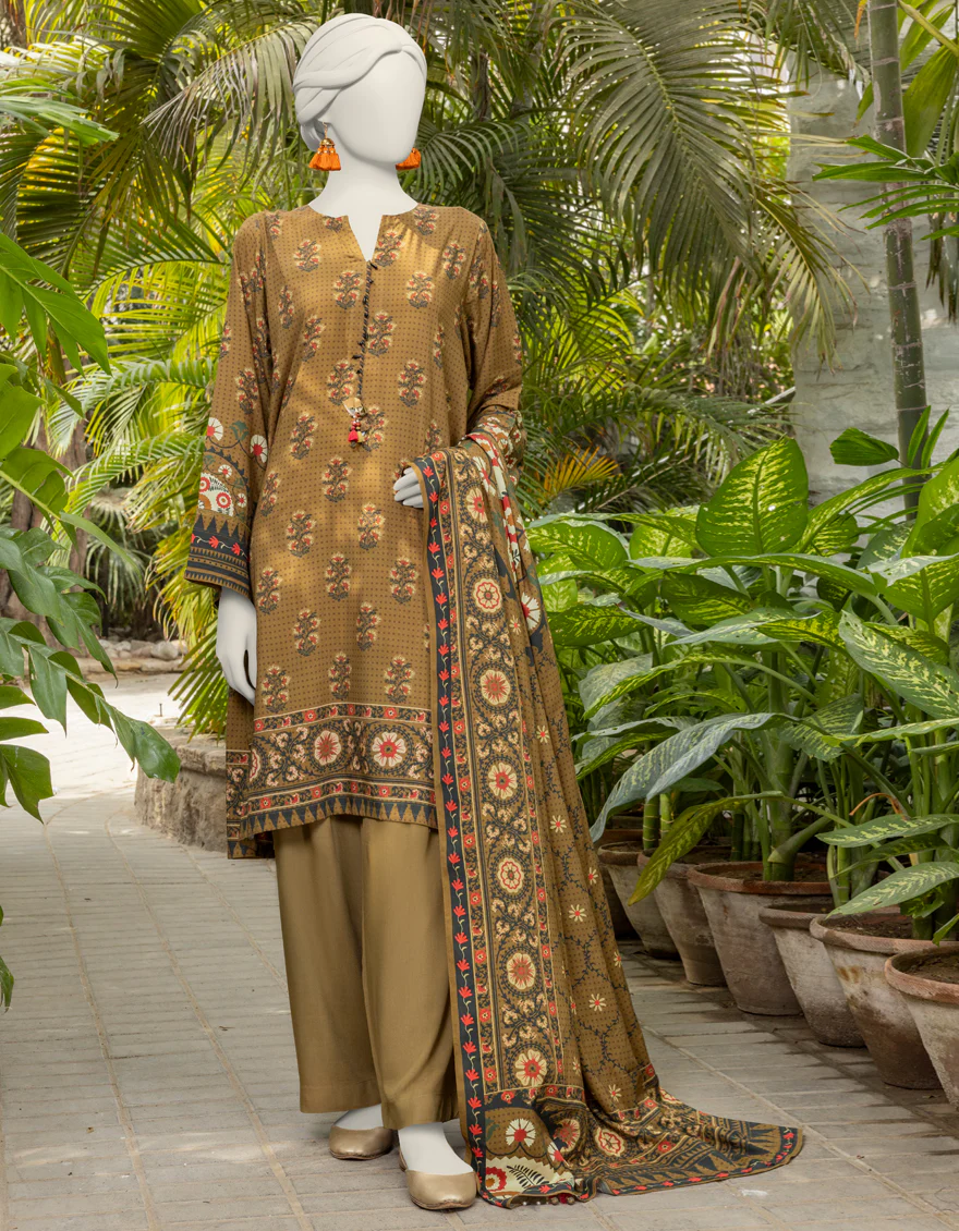 GREEN VISCOSE 3PC UNSTITCHED | JJLS-S-JPW-24-017 FB/SUZANI-1