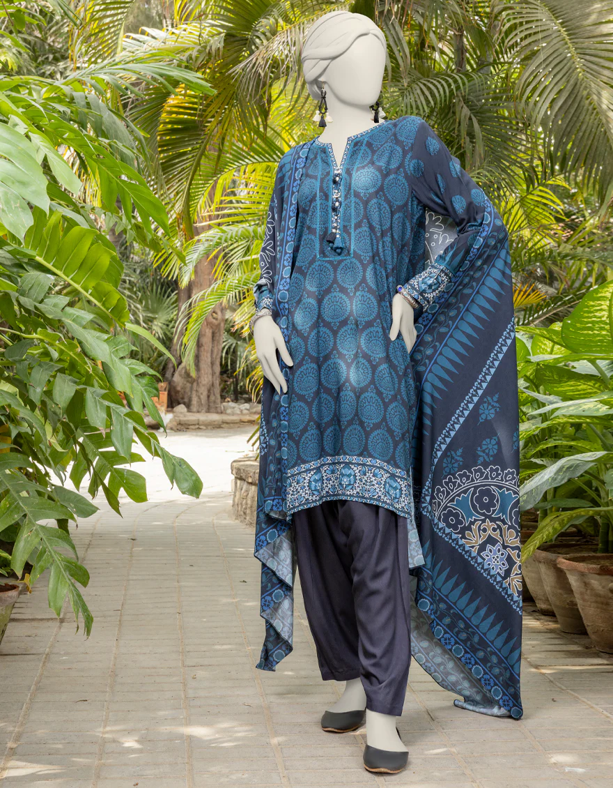 BLACK VISCOSE 3PC UNSTITCHED | JJLS-S-JPW-24-018 FB/SUZANI-2