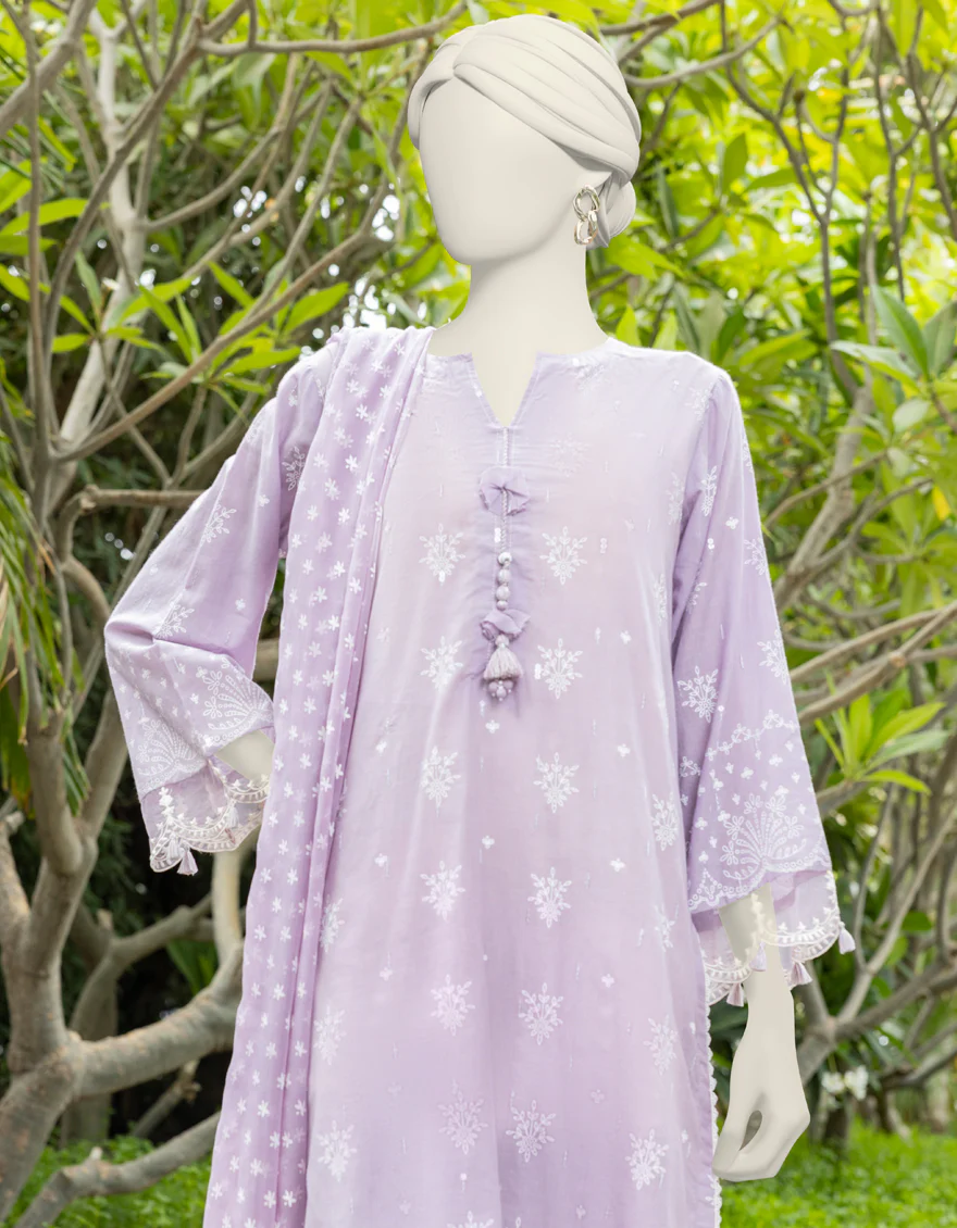 PURPLE LAWN 3PC UNSTITCHED | JJLS-S-JPW-24-021 FB/PASTE PRINT-1 - Image 3