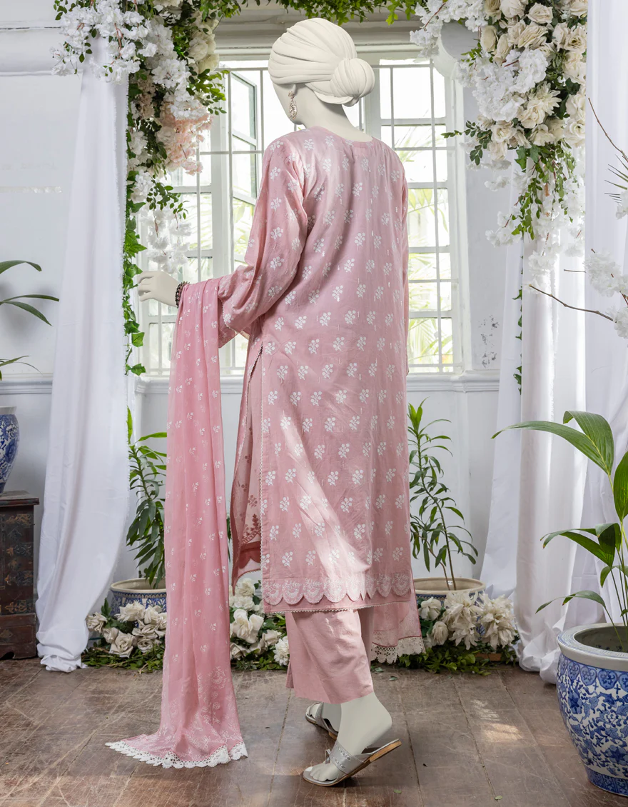 PINK LAWN 3PC UNSTITCHED | JJLS-S-JPW-24-022 FB/PASTE PRINT-2 - Image 2