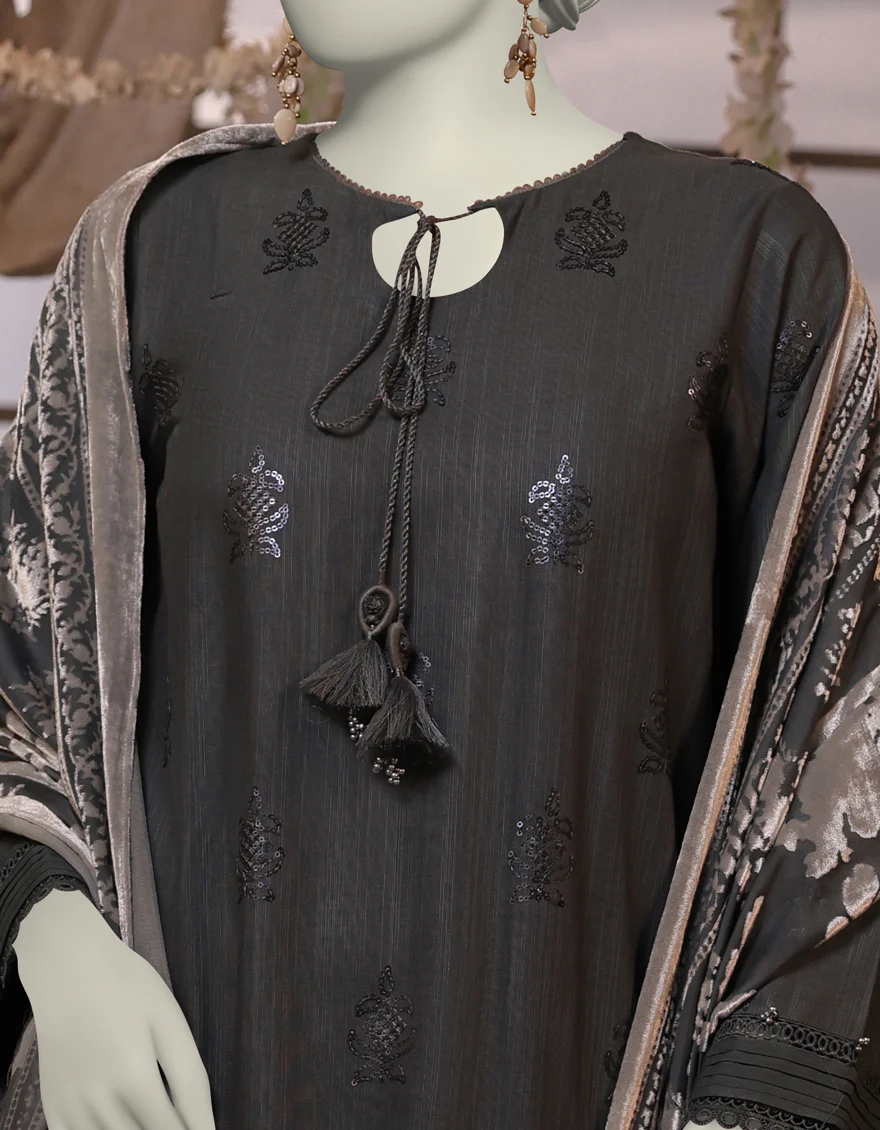 GREEN SLUB 3PC UNSTITCHED | JJLS-W-JW-24-1730 FB/TRADITIONAL-1 - Image 3