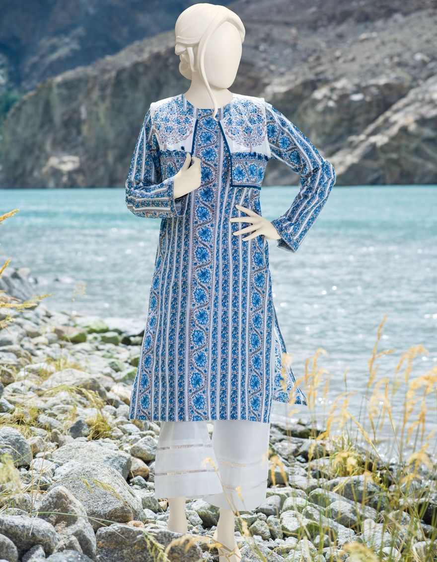 WHITE-BLUE CAMBRIC 1PC UNSTITCHED | JJLS-W-JW1-US-21-908 FB/ECCITATO