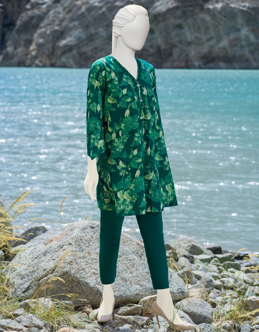 GREEN KHADDAR 2PC UNSTITCHED | JJLS-W-JW2-US-21-2020 FB/DWELL