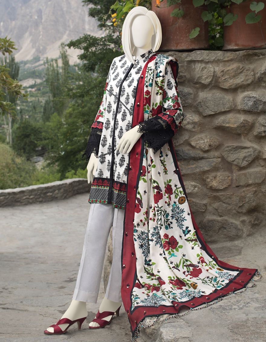 ECR KHADDAR 3PC UNSTITCHED | JJLS-W-JWU-US-21-1803 FB/MADHUBANI