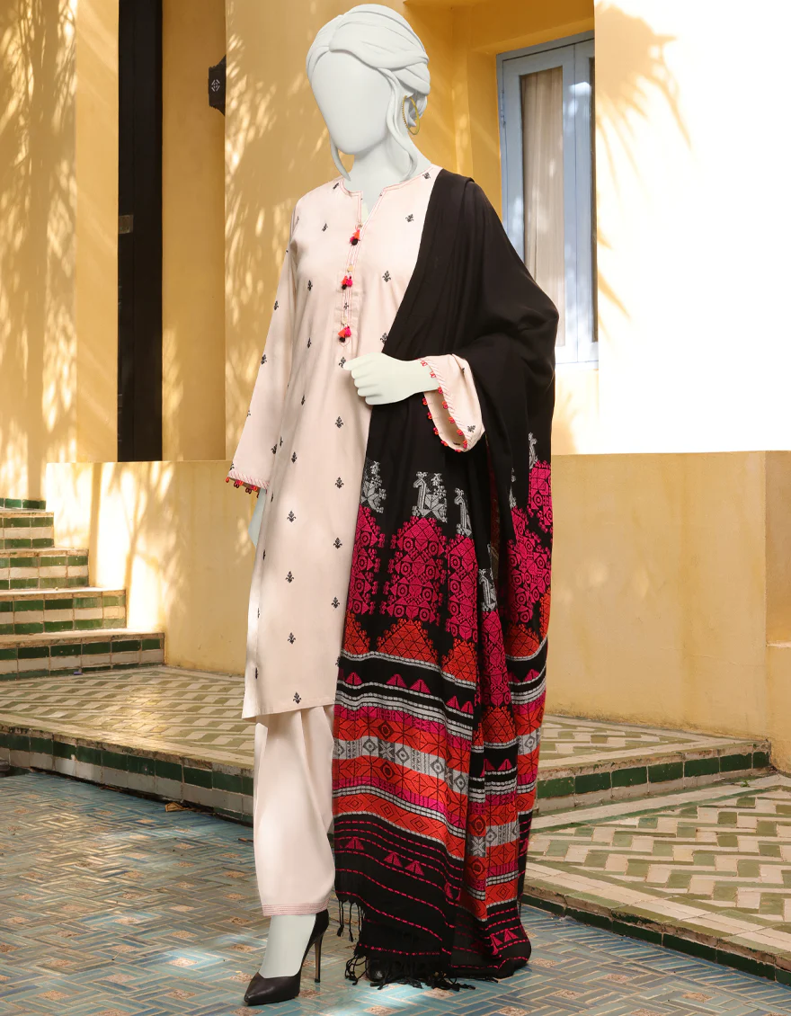 MULTICOLOR MARINA 3PC UNSTITCHED | JJLS-W-JWU-US-22-1821 FB/KUTCH