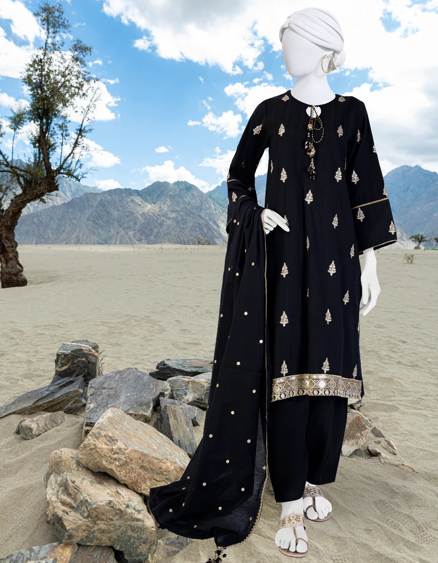 BLACK KARANDI 3PC UNSTITCHED | JJLS-W-JWU-US-23-1851 FB/VOGUE-3