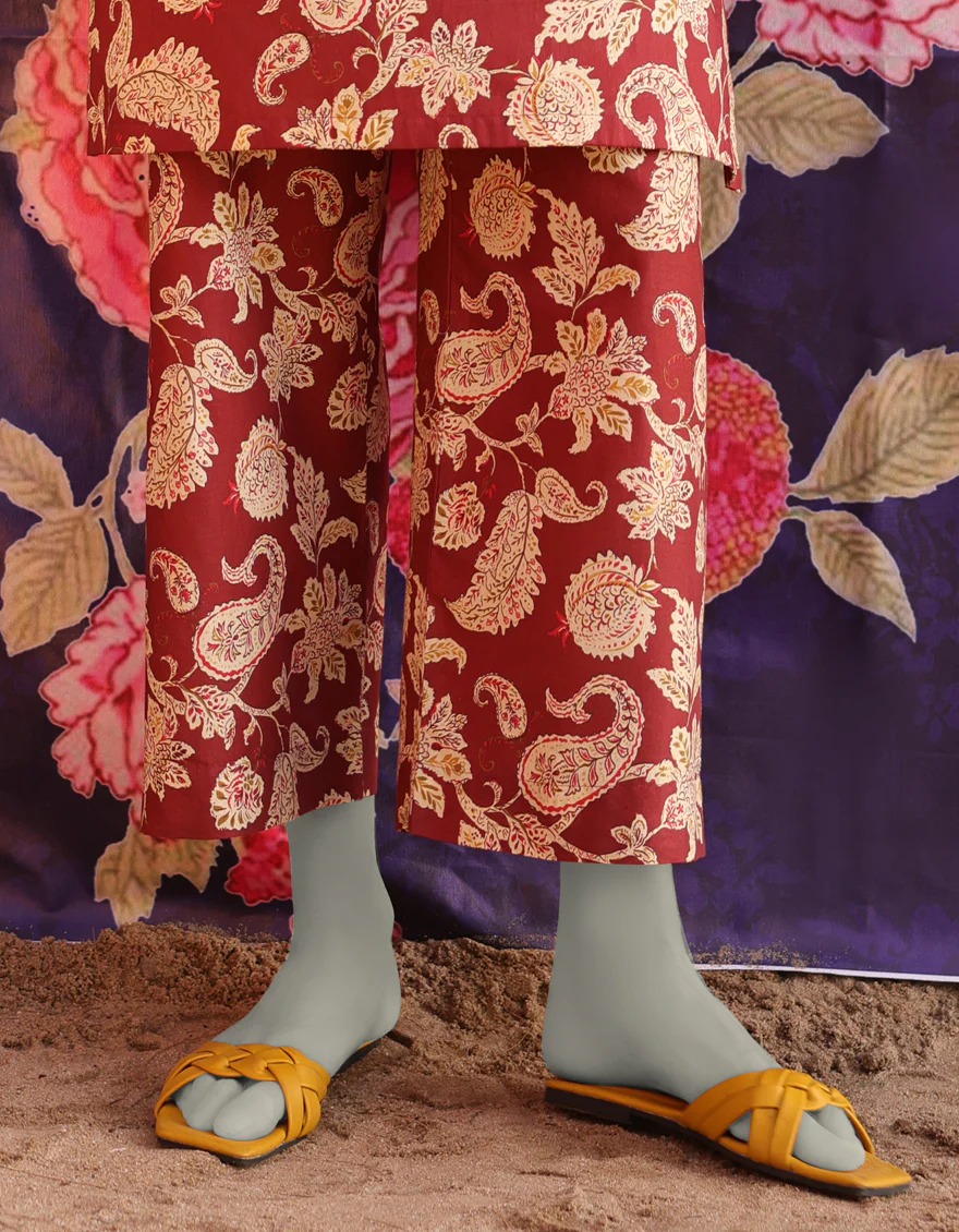 BROWN LAWN TROUSERS | JJLT-S-25-305 FB/ESSENTIAL-05