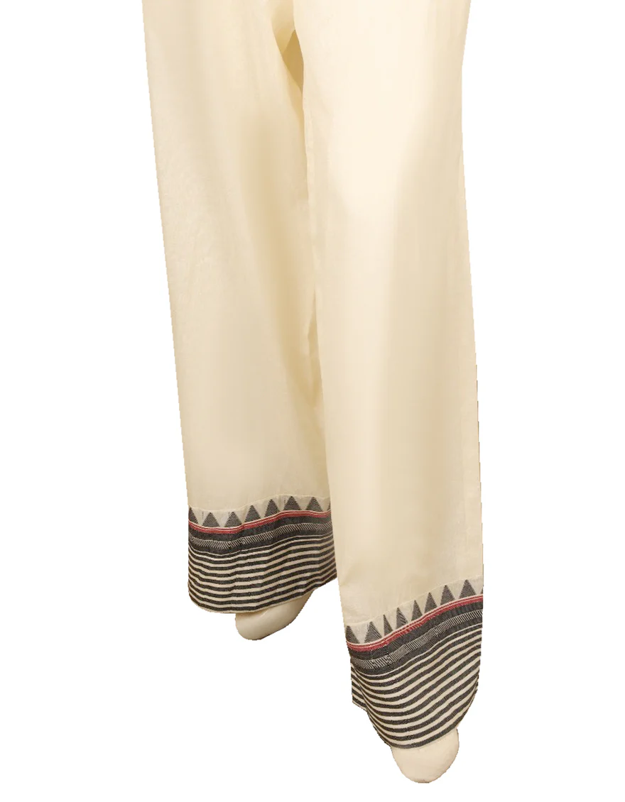 OFF WHITE JACQUARD TROUSERS | JJLT-S-25-8027 FB/TR