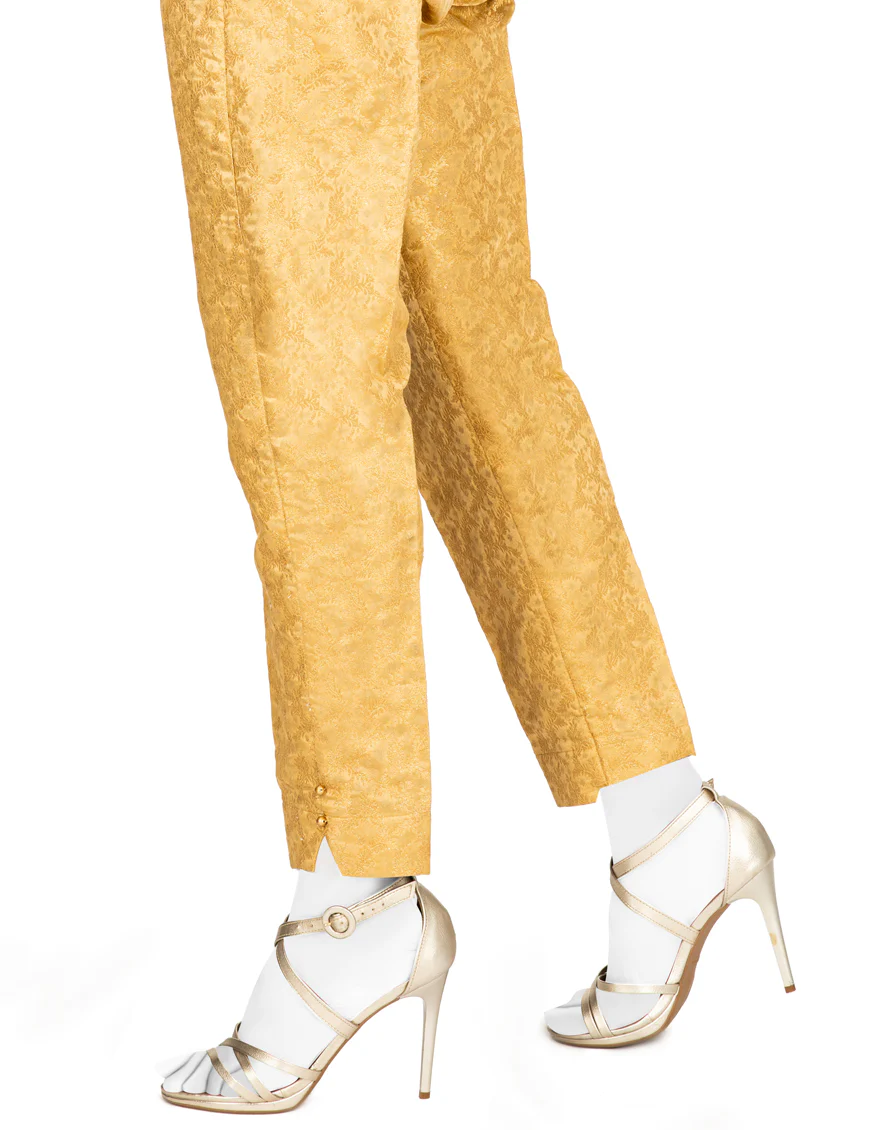 GOLD JAMAWAR TROUSERS | JJLT-S-JPWT-US-22-535 FB/MF-625