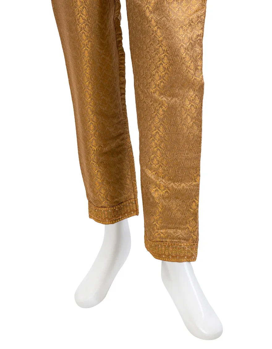 GOLDEN BANARSI TROUSERS | JJLT-S-JPWT-US-23-583 FB/FF-078
