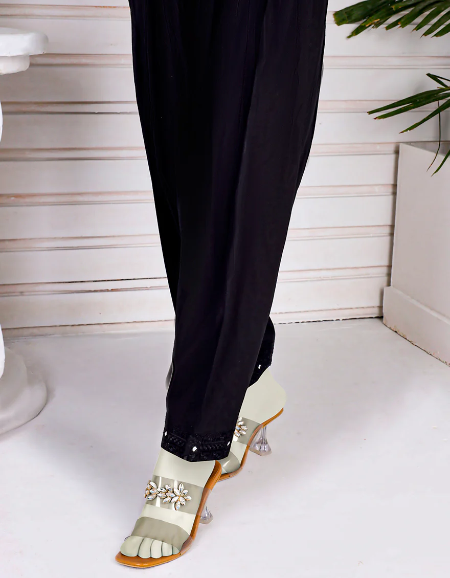 BLACK CAMBRIC TROUSERS | JJLT-S-JPWT-US-23-590 FB/U5-22-003