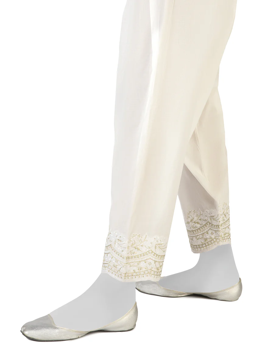 WHITE LAWN TROUSERS | JJLT-S-US-23-8001 FB/DT1-23-001/A