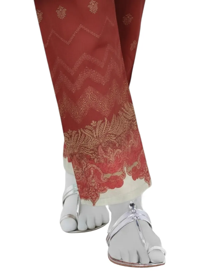 RED KHADDI TROUSERS | JJLT-W-24-3077 FB/BOLD PRINT-01