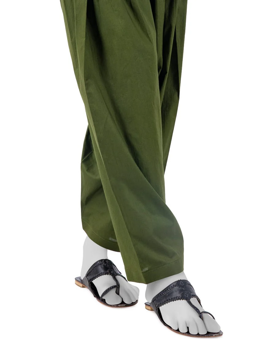 GREEN CAMBRIC TROUSERS | JJLT-W-24-8042 FB/OLIVE GREEN