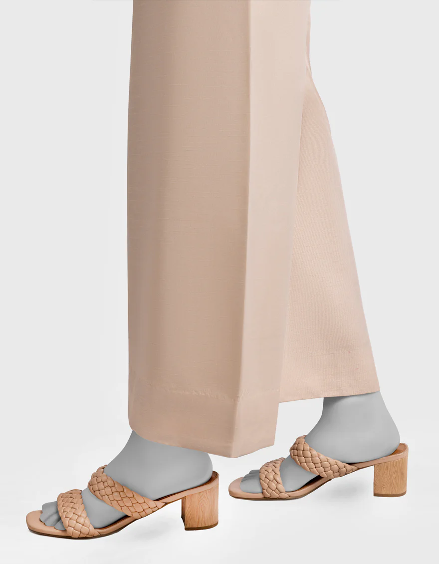BEIGE RAW SILK TROUSERS | JJLT-W-25-8077 FB/BREEZE-4