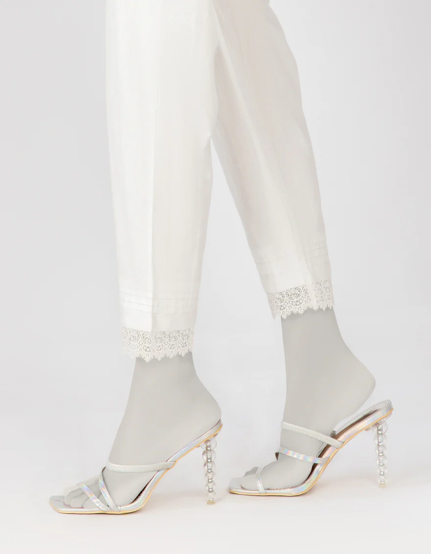 WHITE CAMBRIC TROUSERS | JJLT-W-JPWT-US-21-475 FB/DT-21-001