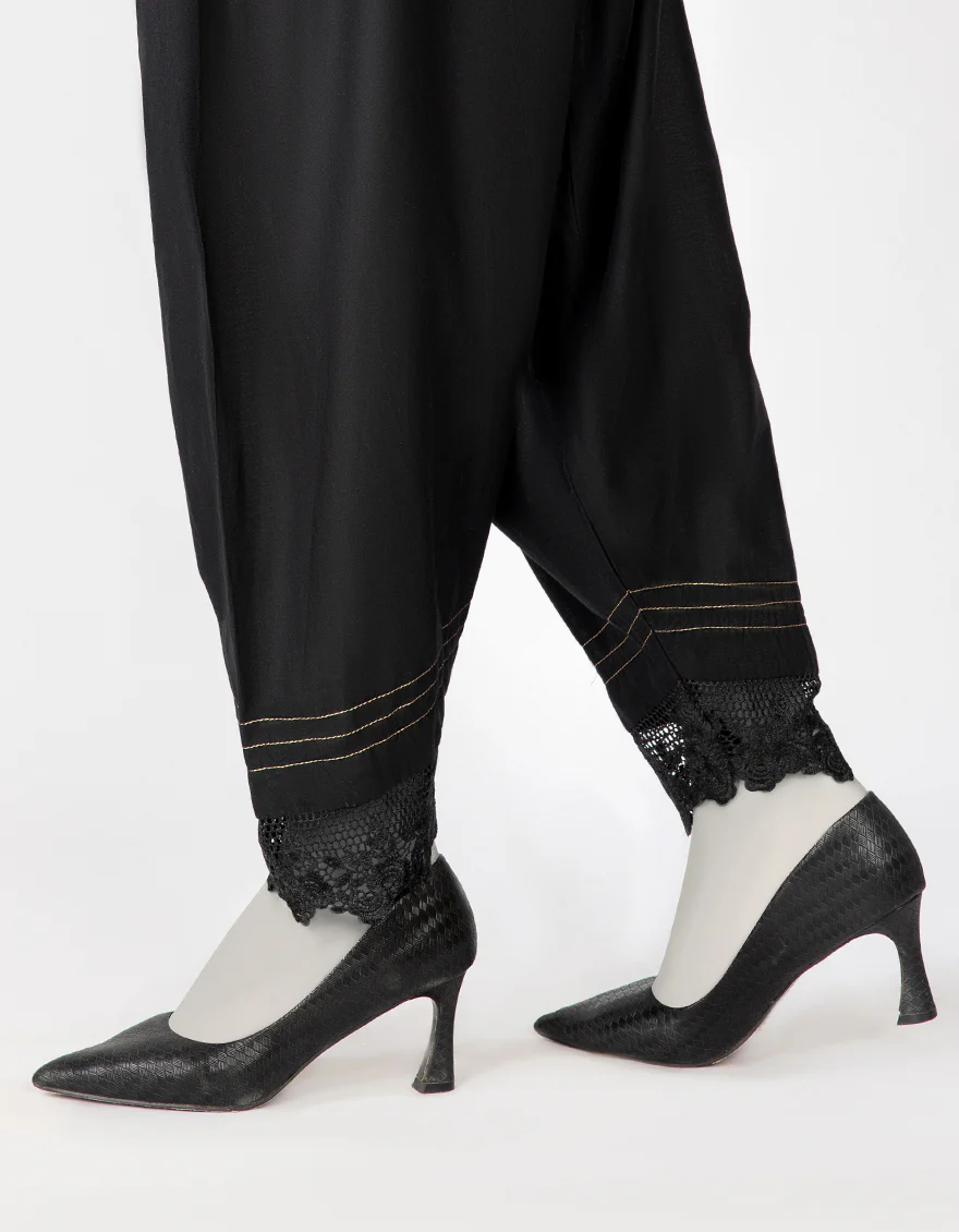 BLACK CAMBRIC TROUSERS | JJLT-W-JPWT-US-21-476 FB/DT-21-005