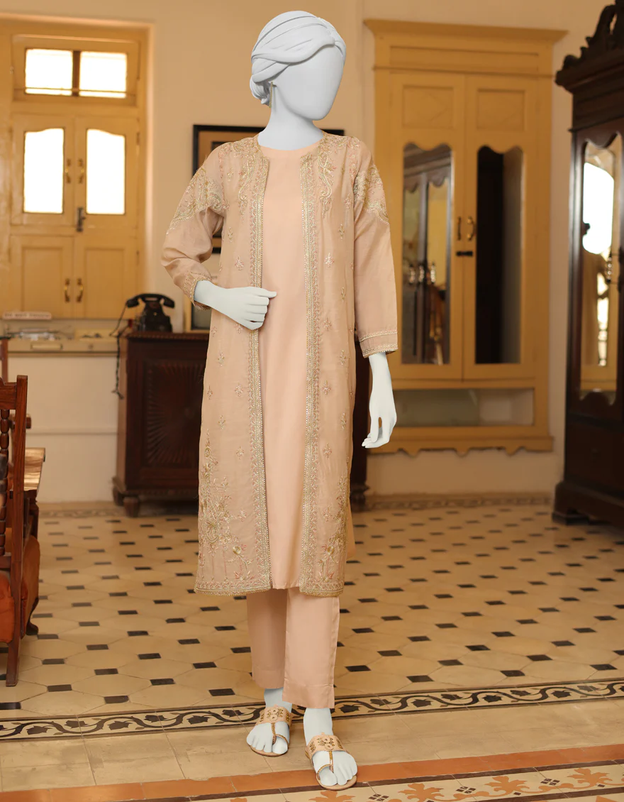 BEIGE COTTON 3PC STITCHED | JJPW-S-JPS-US-23-3906 FB/MK-60 BEIGH