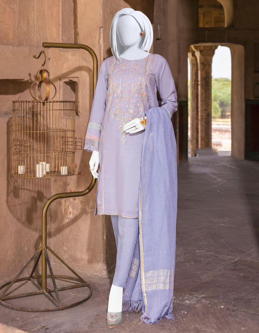 GREY COTTON 3PC STITCHED | JJPW-S-JPWF-US-22-050 FB/FF-291