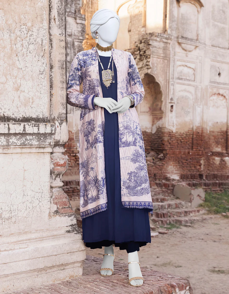 MULTICOLOR SILK 2PC STITCHED | JJPW-S-JPWF-US-23-072 FB/JA-857