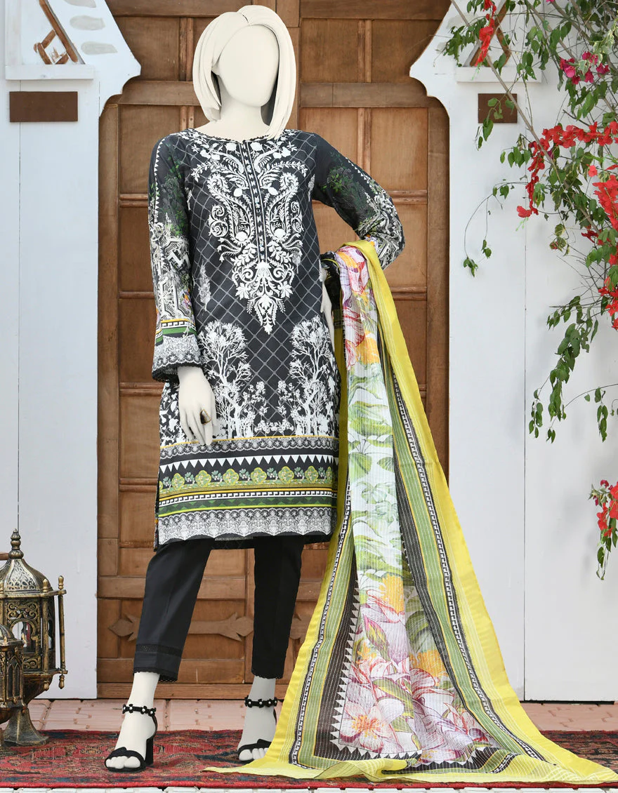 BLACK CAMBRIC 3PC STITCHED | JJPW-S-JPWS-US-22-320 FB/GRACE LAND