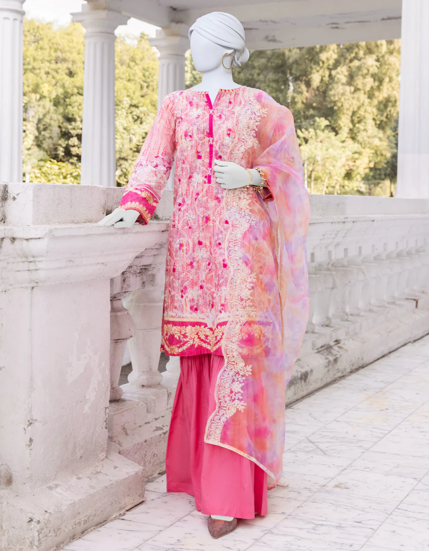 PINK CAMBRIC 3PC STITCHED | JJPW-S-JPWS-US-23-532 FB/ORID