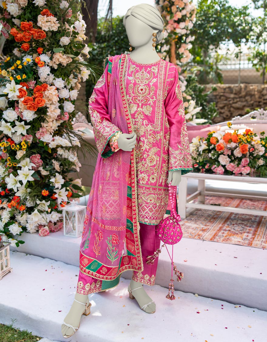 PINK RAW SILK 3PC STITCHED | JJPW-W-JPS-24-3948 FB/INARA-3