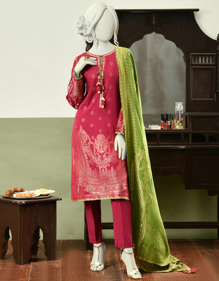 MAGENTA JACQUARD 3PC STITCHED | JJPW-W-JPWS-US-22-415 FB/ESCAPE