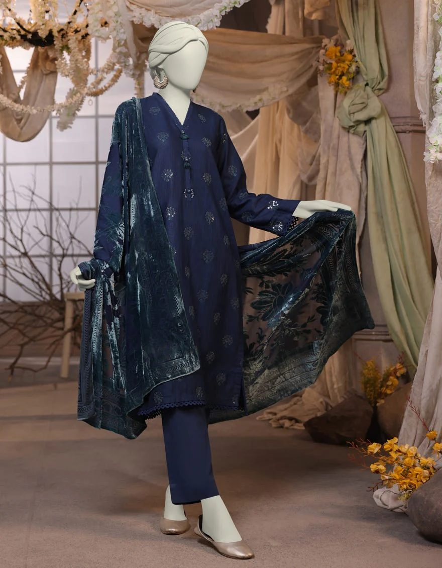 BLUE DYED 3PC STITCHED | JJPW-W-JW-24-1732 FB/TRADITIONAL-3