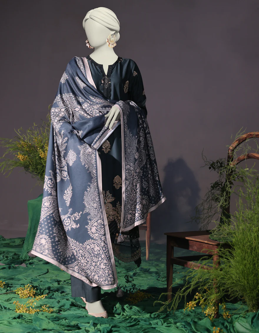 GREEN CAMBRIC 3PC STITCHED | JJPW-W-JW-24-1739 FB/LUXE-A-04