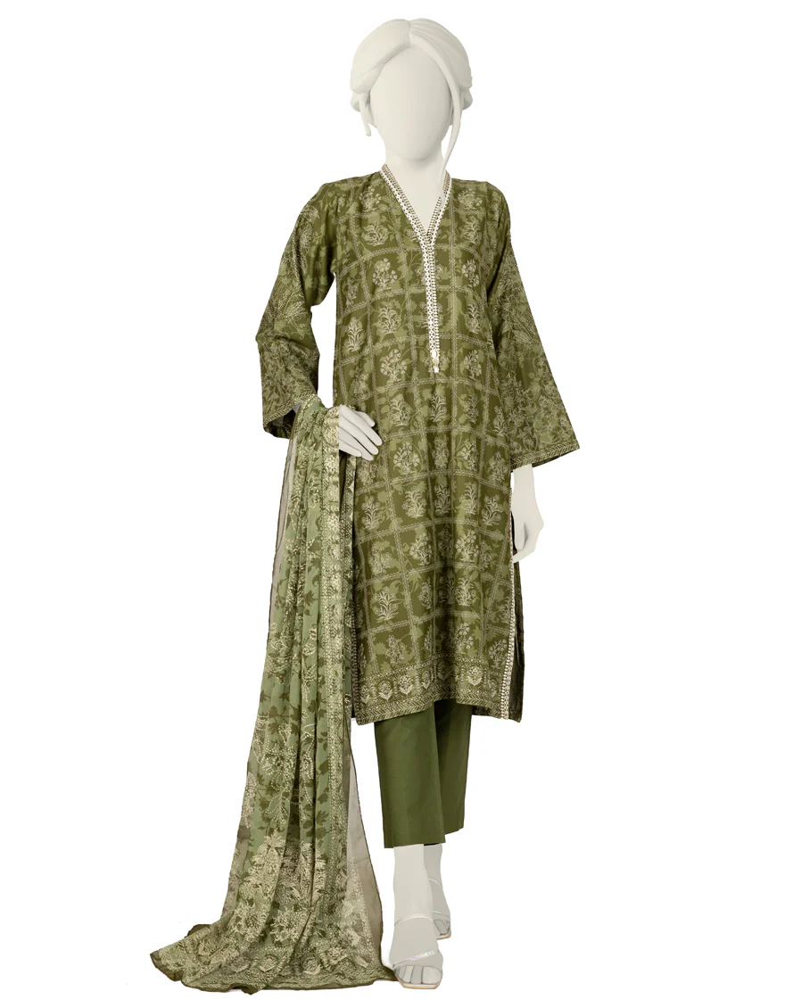 GREEN CAMBRIC 3PC STITCHED | JJPW-W-JW-US-22-1739 FB/THIRMA