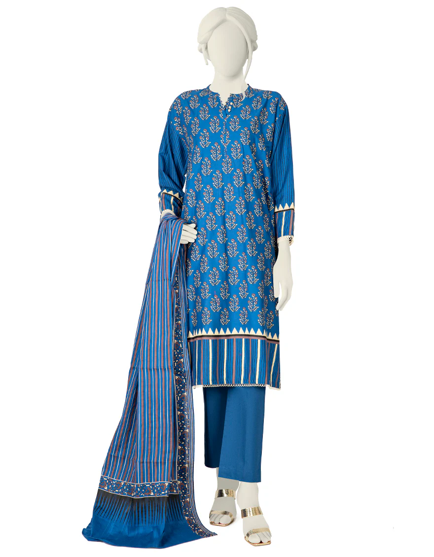 BLUE CAMBRIC 3PC STITCHED | JJPW-W-JW-US-22-1749 FB/ELIRA