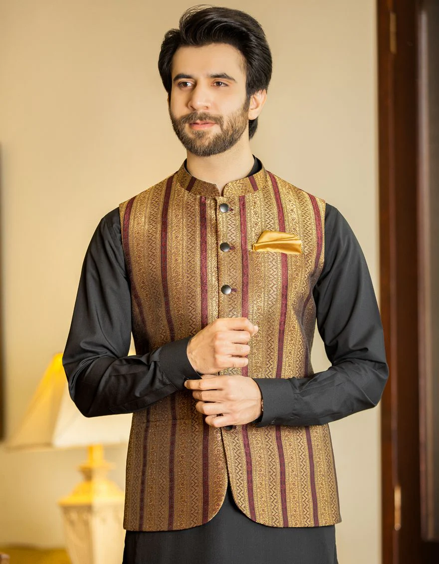 MAROON WAISTCOAT | JJVC-US-33137/S20/JJ7060
