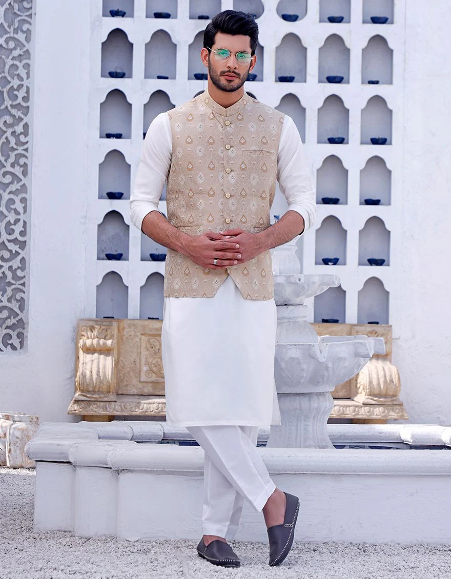 BEIGE WAISTCOAT | JJVC-US-33168/S20/JJ7089