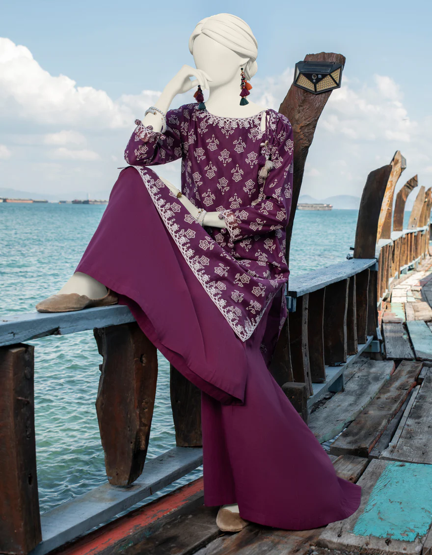 VIOLET 1PC UNSTITCHED | JLAWN-JSU-US-24-919