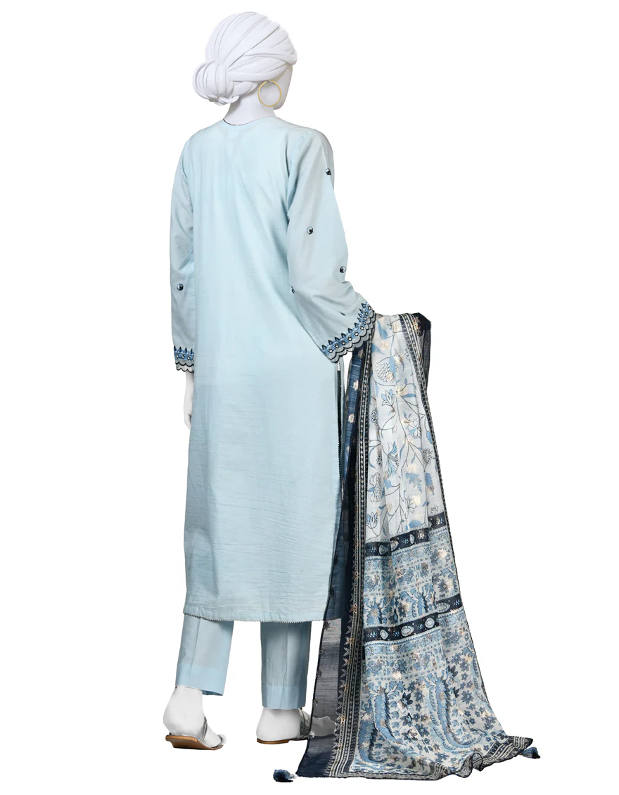 BLUE LAWN 3PC STITCHED | JLAWN-S-24-135/S LUX - Image 2