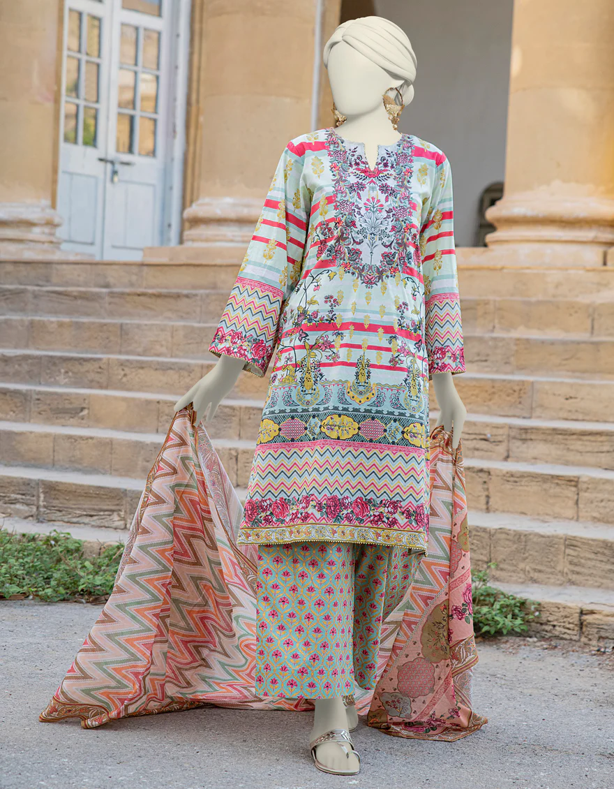MULTICOLOR LAWN 3PC STITCHED | JLAWN-S-24-464/S ROYAL PASTEL-04