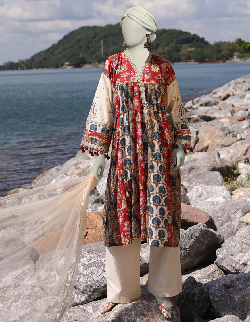 OFF WHITE LAWN 3PC STITCHED | JLAWN-S-25-025/S ETHNIC BOGO-1