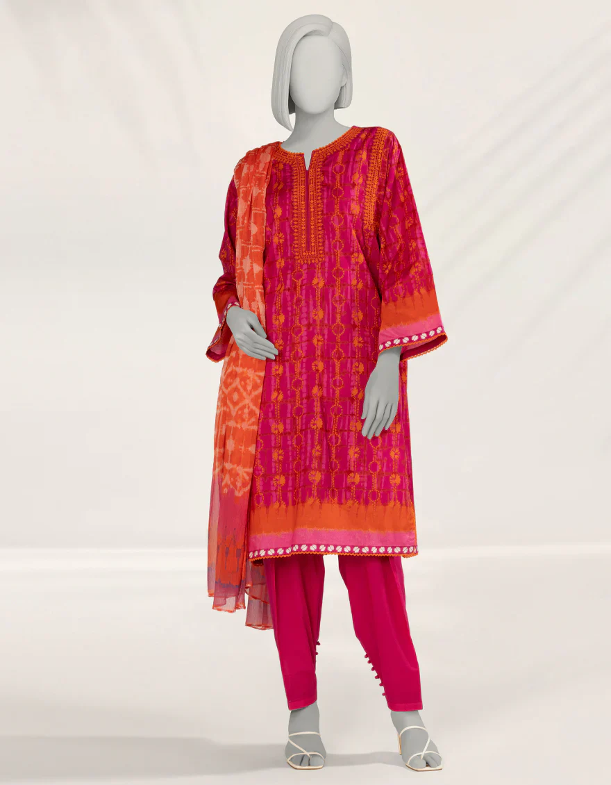 PINK LIMINAL 3PC STITCHED | JLAWN-S-25-250/S TIE & DYE 01