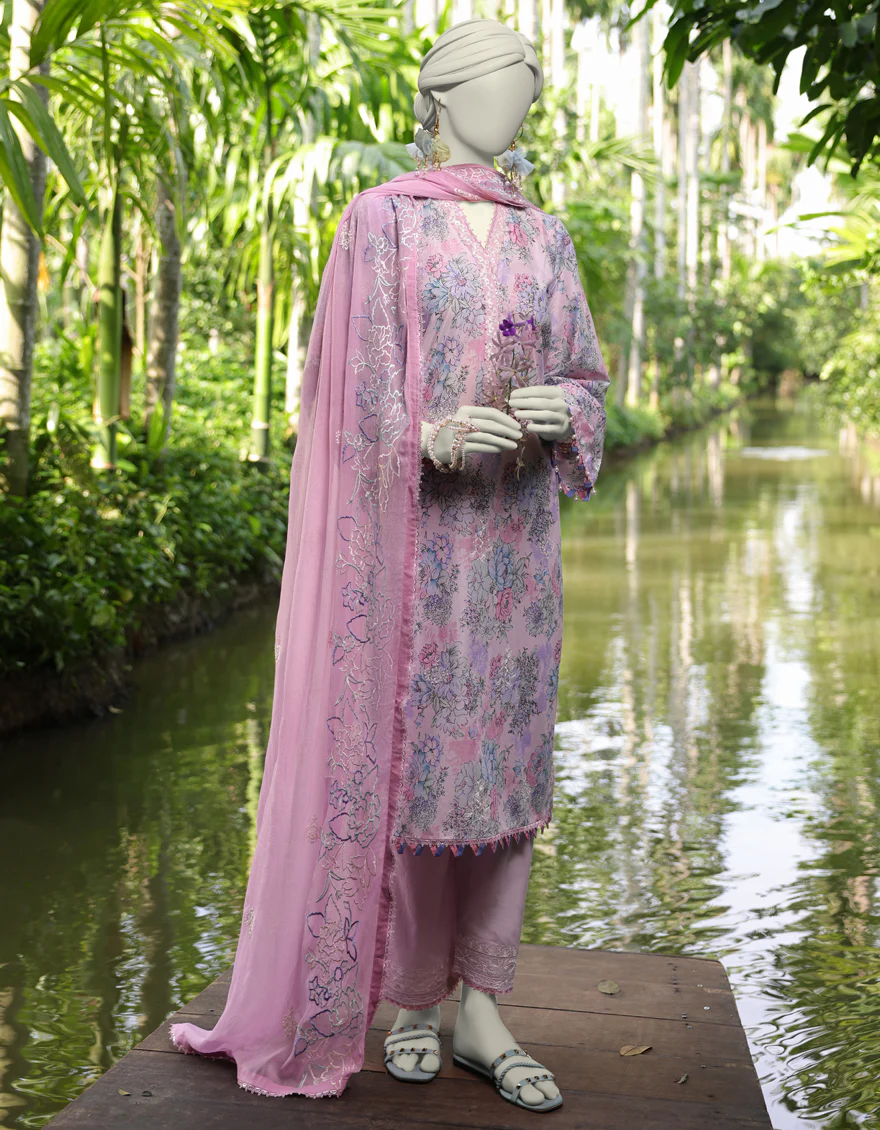 MULTICOLOR LAWN 3PC UNSTITCHED | JLAWN-S-25-3168 VINTAGE FLORA-4