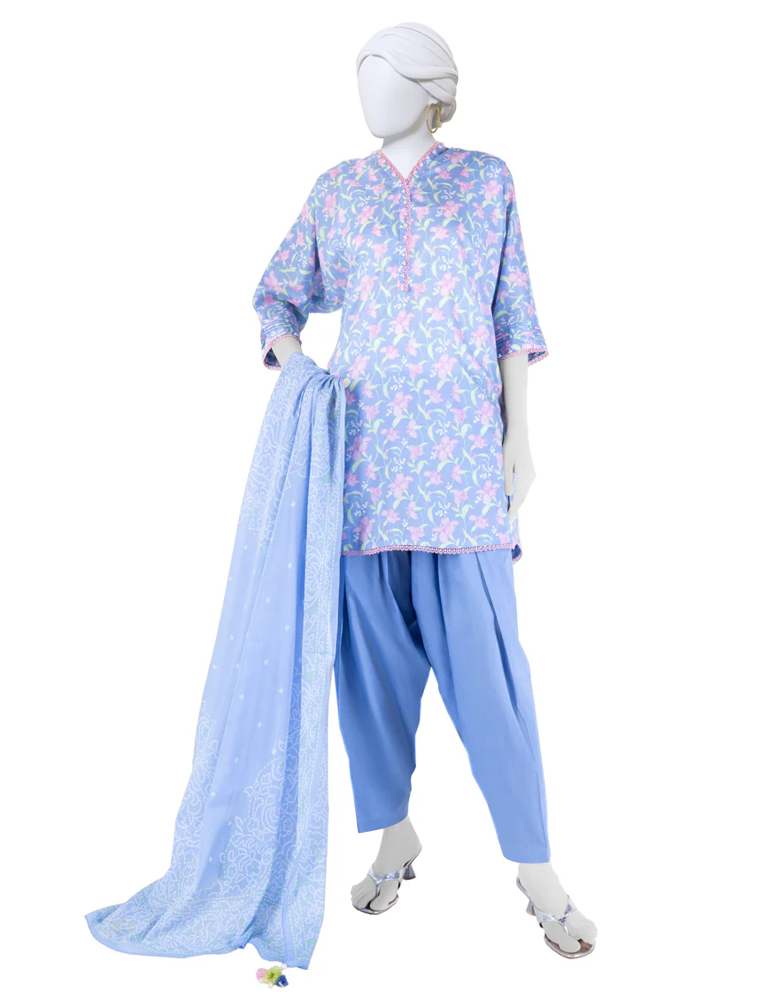 MULTICOLOR LAWN 3PC UNSTITCHED | JLAWN-S-25-3274 FLORAL CHUNDRI-2