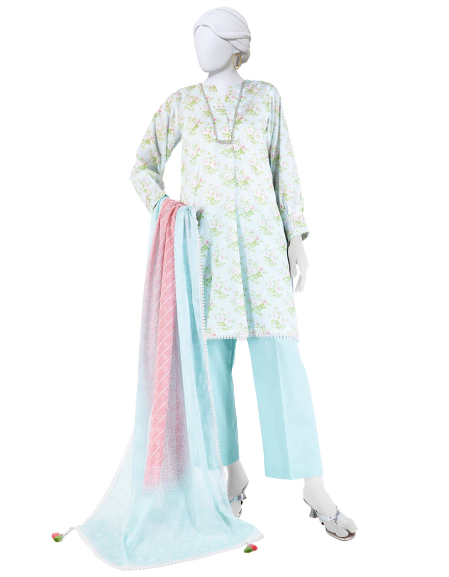 MULTICOLOR LAWN 3PC UNSTITCHED | JLAWN-S-25-3279 FLORAL CHUNDRI-7