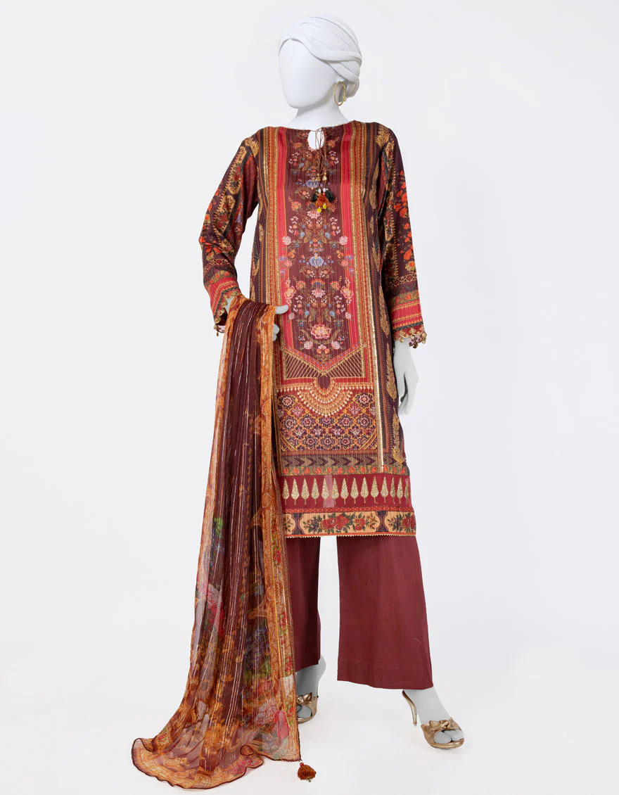 BROWN DOBBY 3PC STITCHED | JLAWN-S-25-811/S ROYAL HERITAGE-03