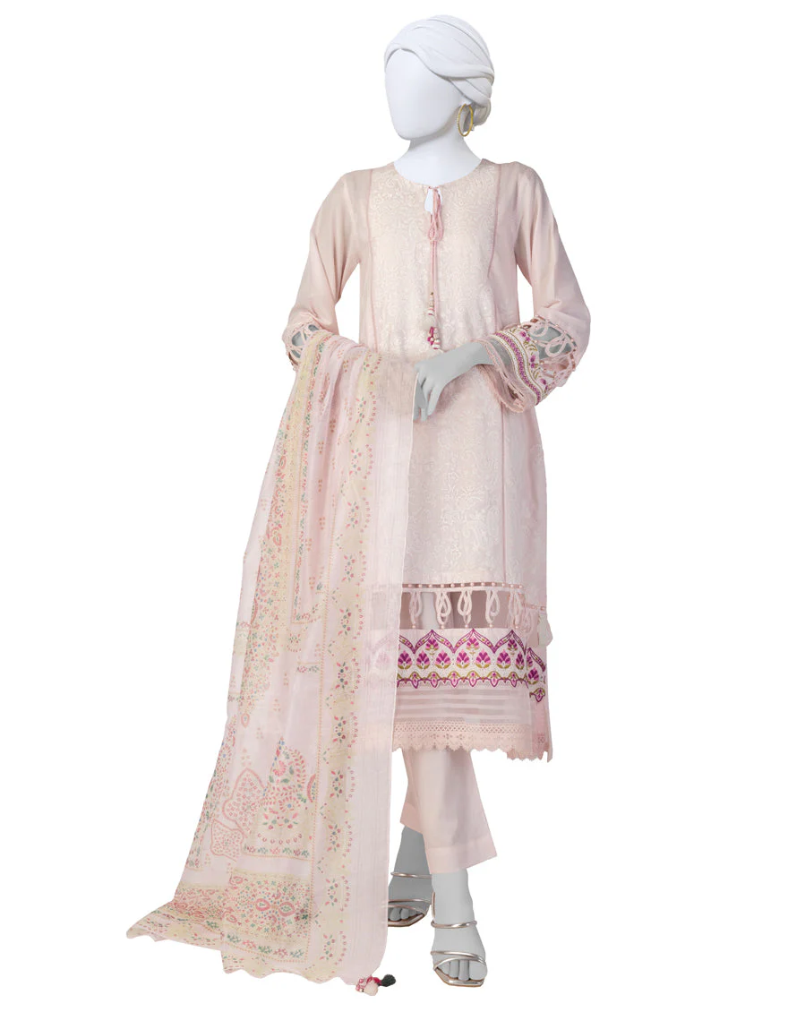 PINK LAWN 3PC STITCHED | JLAWN-S-25-919/S LUX