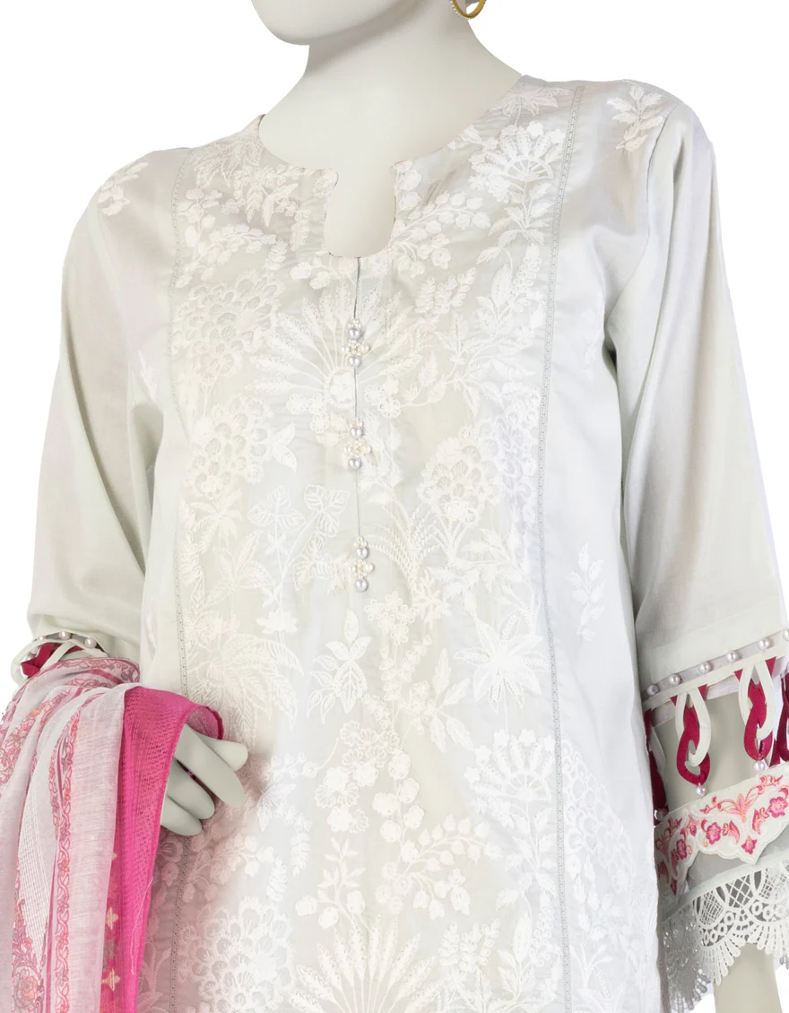 GREEN LAWN 3PC UNSTITCHED | JLAWN-S-25-920 LUXE- - Image 2
