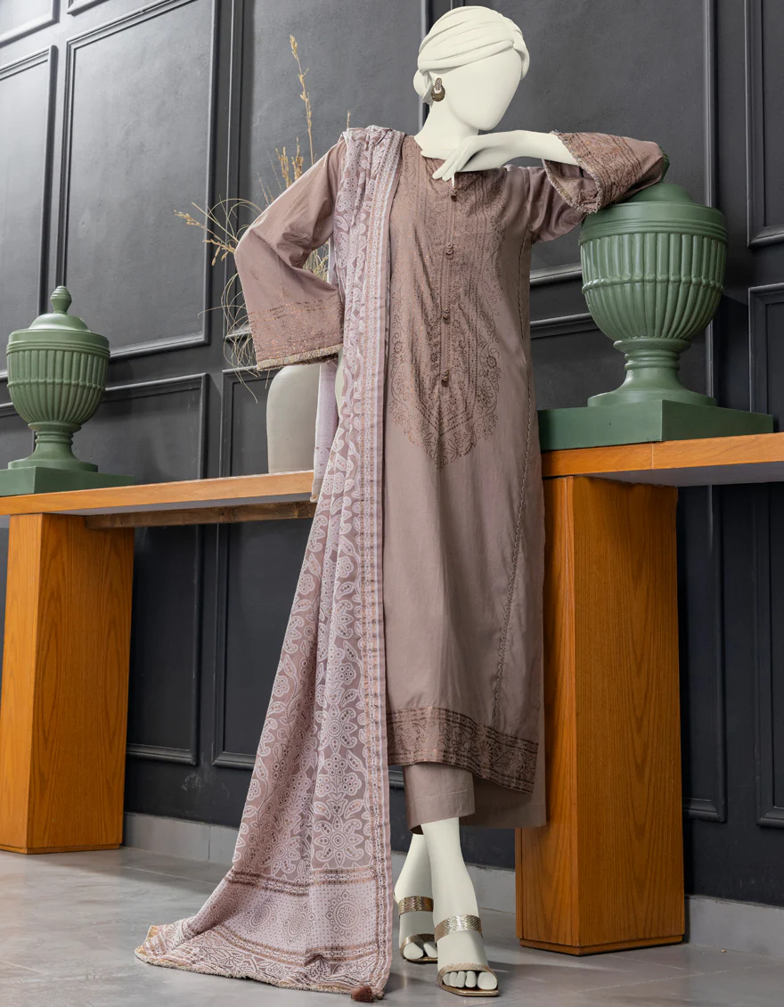 MULTICOLOR LAWN 2PC UNSTITCHED | JLAWN-S-JDS-24-1065 SAWERA-1